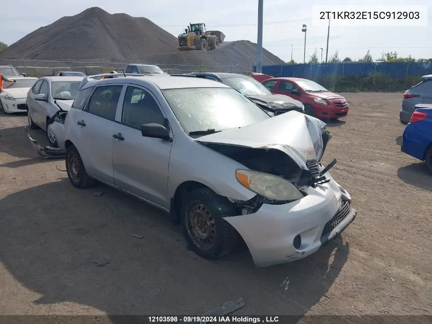 2005 Toyota Corolla Matrix Xr VIN: 2T1KR32E15C912903 Lot: 12103598