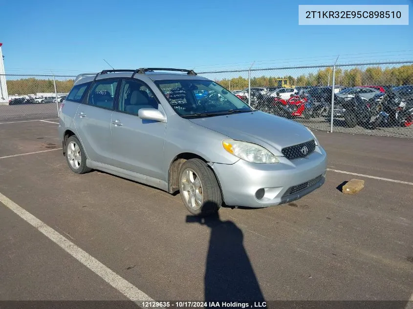 2005 Toyota Corolla Matrix Xr VIN: 2T1KR32E95C898510 Lot: 12129635