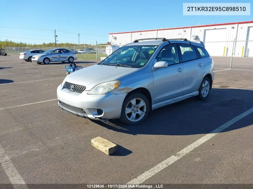 2005 Toyota Corolla Matrix Xr VIN: 2T1KR32E95C898510 Lot: 12129635