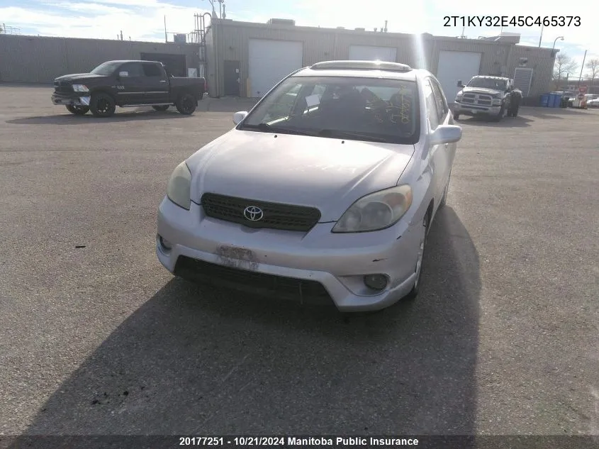 2005 Toyota Matrix Xrs VIN: 2T1KY32E45C465373 Lot: 20177251