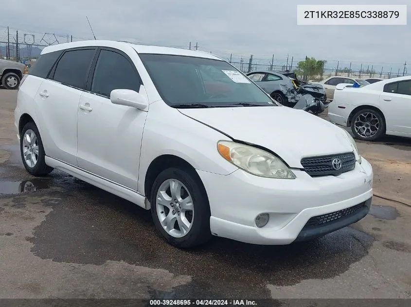 2005 Toyota Matrix Xr VIN: 2T1KR32E85C338879 Lot: 39248695