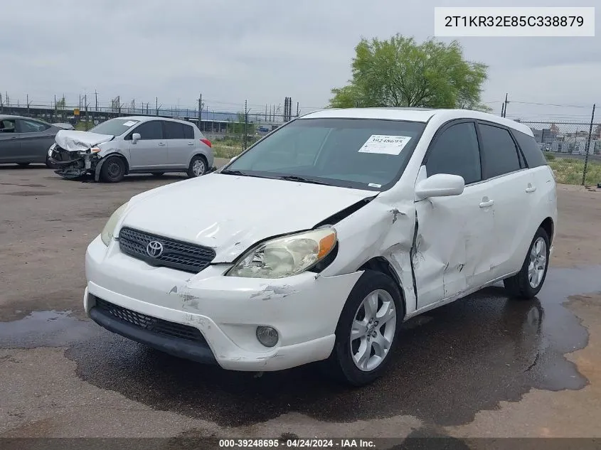 2005 Toyota Matrix Xr VIN: 2T1KR32E85C338879 Lot: 39248695