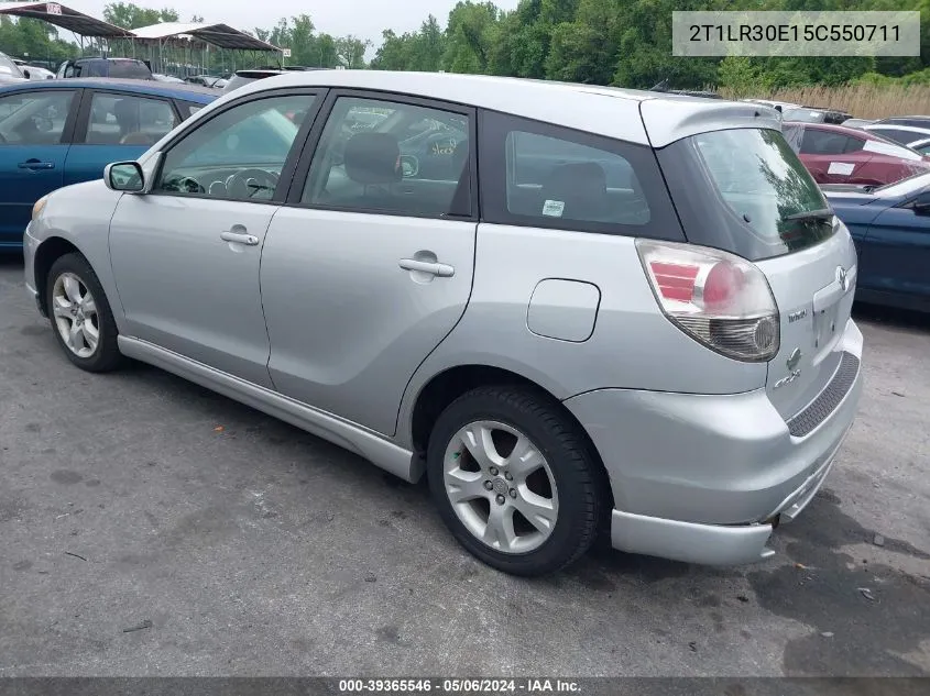 2005 Toyota Matrix Xr VIN: 2T1LR30E15C550711 Lot: 39365546