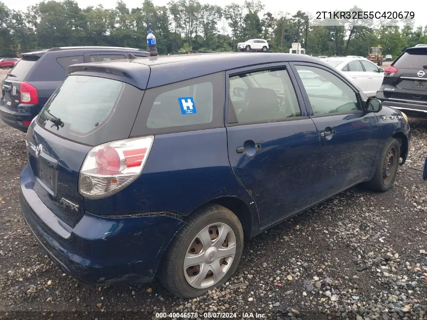 2T1KR32E55C420679 2005 Toyota Matrix