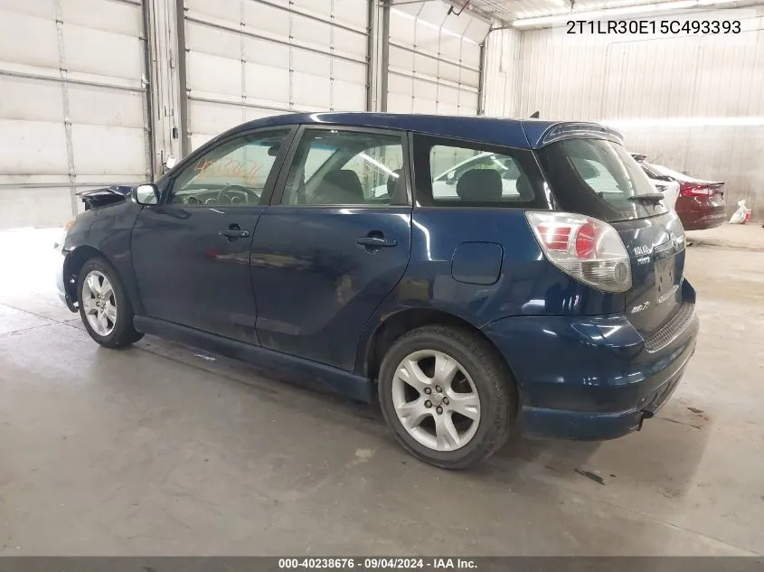 2005 Toyota Matrix Xr VIN: 2T1LR30E15C493393 Lot: 40238676