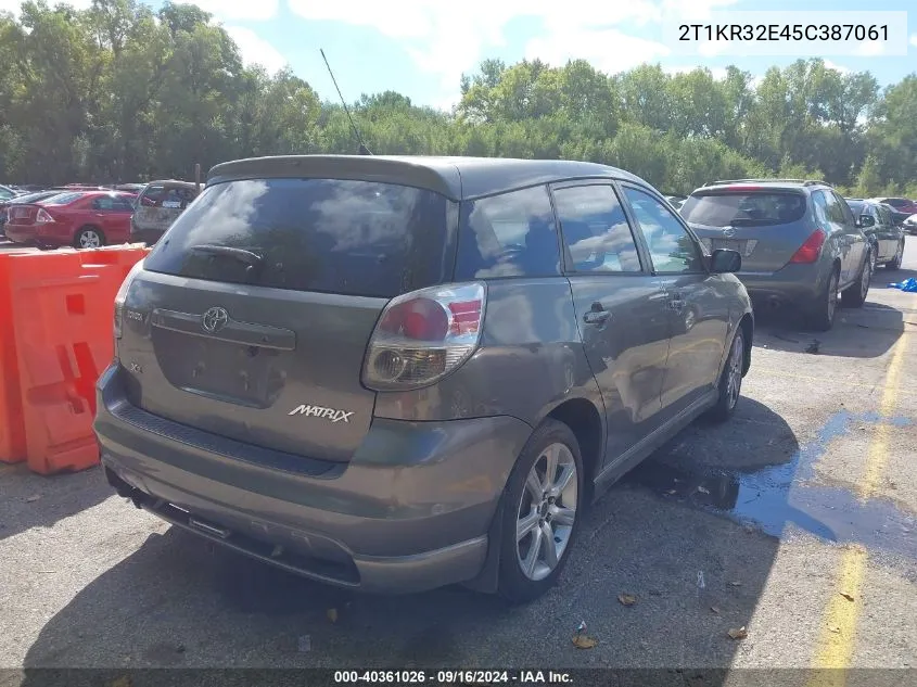 2T1KR32E45C387061 2005 Toyota Matrix Xr