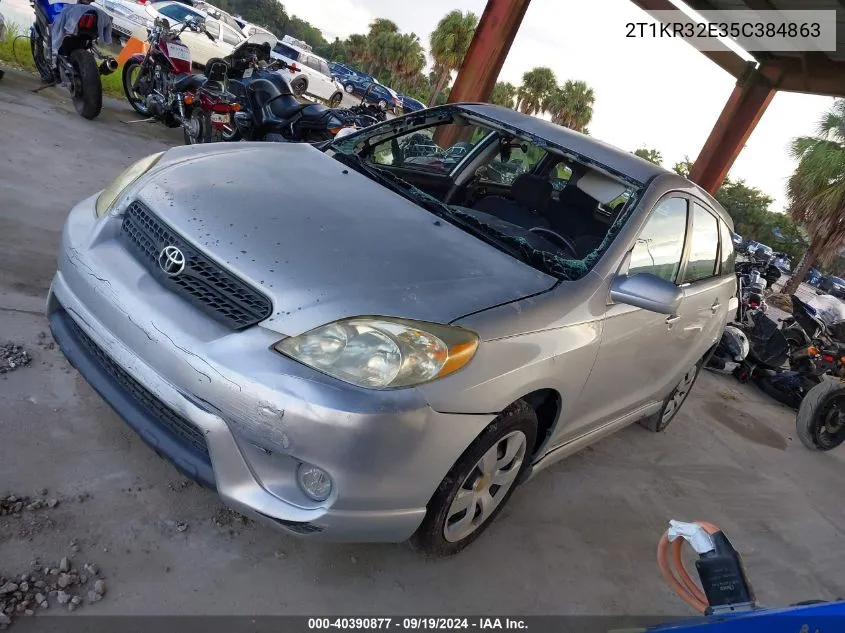 2005 Toyota Matrix Xr VIN: 2T1KR32E35C384863 Lot: 40390877