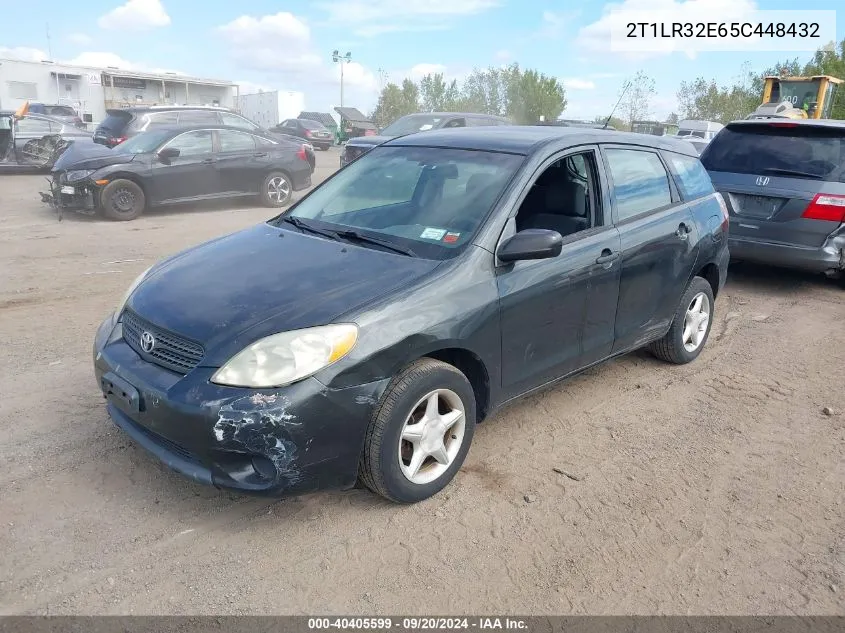 2005 Toyota Matrix VIN: 2T1LR32E65C448432 Lot: 40405599