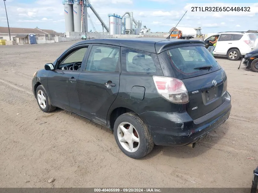 2005 Toyota Matrix VIN: 2T1LR32E65C448432 Lot: 40405599