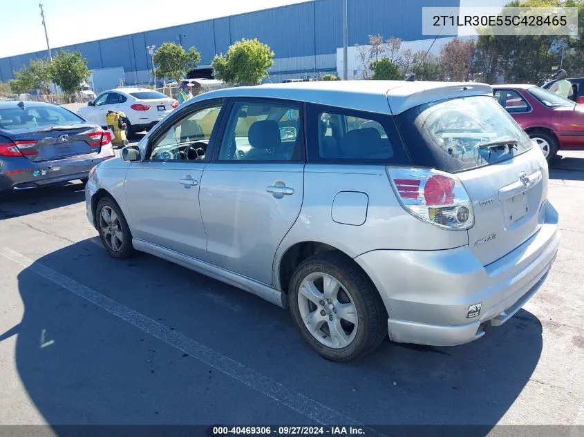 2005 Toyota Matrix Xr VIN: 2T1LR30E55C428465 Lot: 40469306