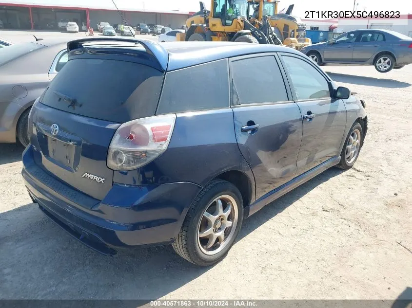 2005 Toyota Matrix Xr VIN: 2T1KR30EX5C496823 Lot: 40571863