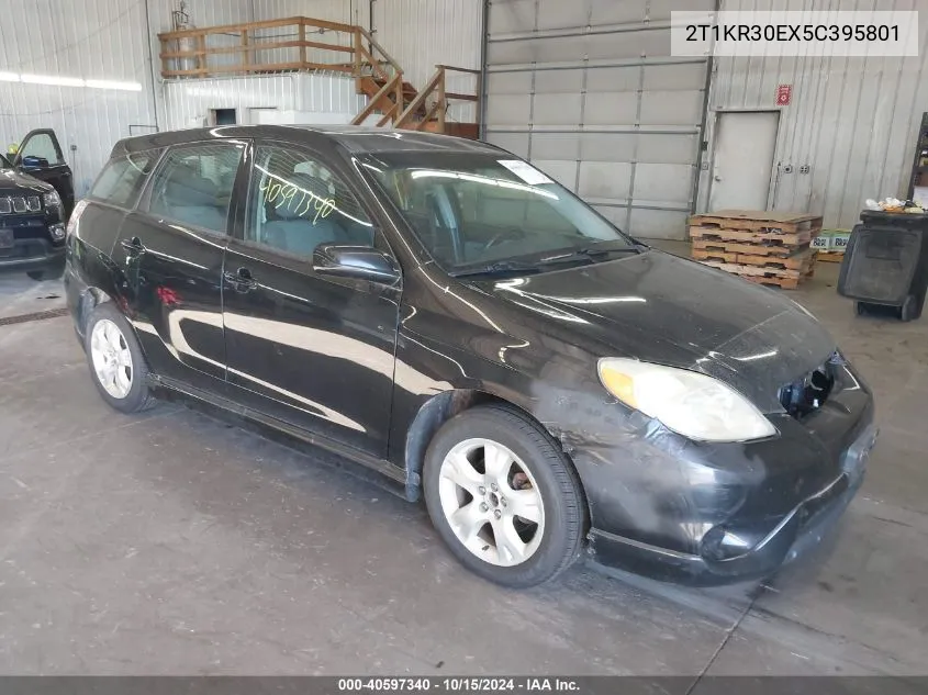 2005 Toyota Matrix Xr VIN: 2T1KR30EX5C395801 Lot: 40597340