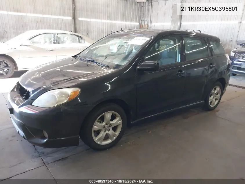 2005 Toyota Matrix Xr VIN: 2T1KR30EX5C395801 Lot: 40597340