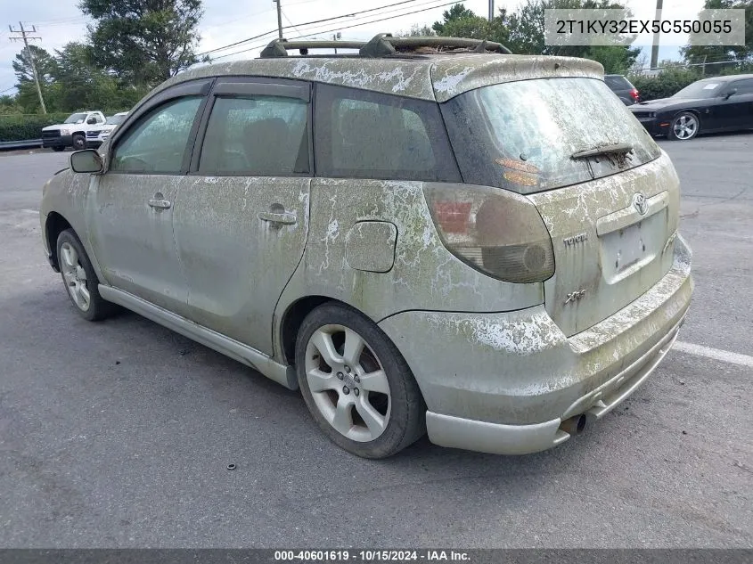 2005 Toyota Matrix Xrs VIN: 2T1KY32EX5C550055 Lot: 40601619