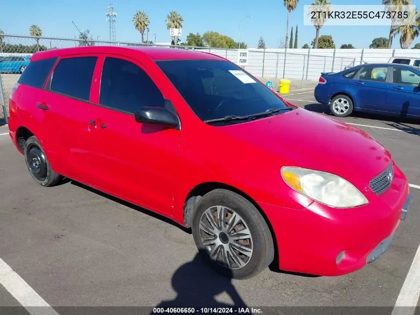 2005 Toyota Matrix VIN: 2T1KR32E55C473785 Lot: 40606650