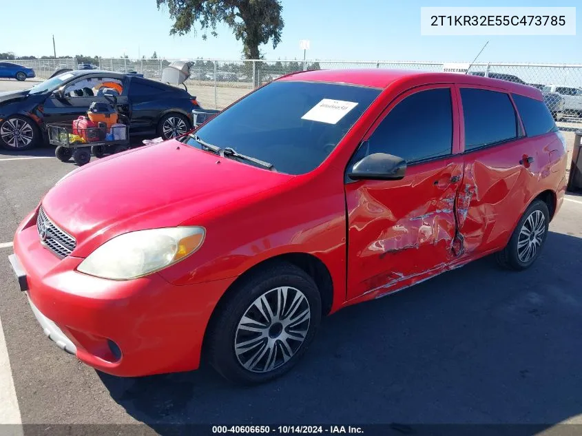 2005 Toyota Matrix VIN: 2T1KR32E55C473785 Lot: 40606650