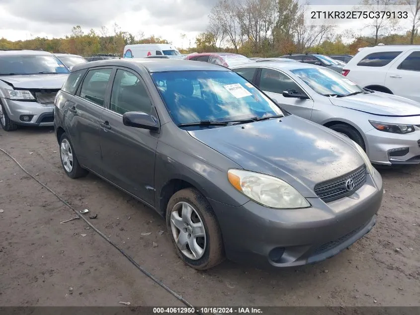 2005 Toyota Matrix VIN: 2T1KR32E75C379133 Lot: 40612950