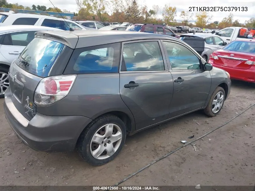 2005 Toyota Matrix VIN: 2T1KR32E75C379133 Lot: 40612950