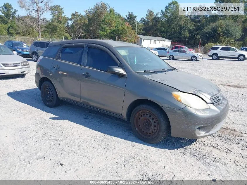 2005 Toyota Matrix VIN: 2T1KR32EX5C397061 Lot: 40695433