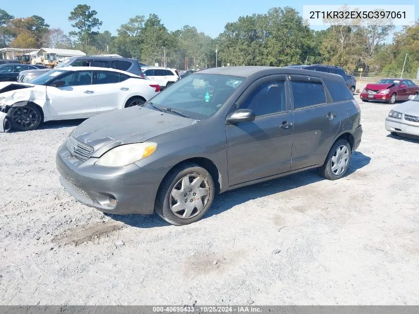 2005 Toyota Matrix VIN: 2T1KR32EX5C397061 Lot: 40695433