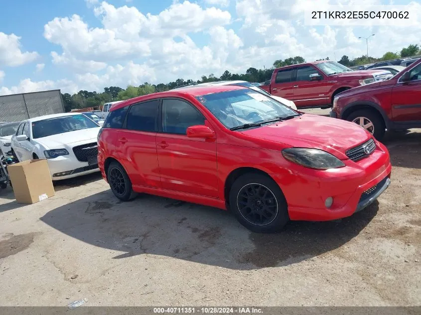 2005 Toyota Matrix Xr VIN: 2T1KR32E55C470062 Lot: 40711351