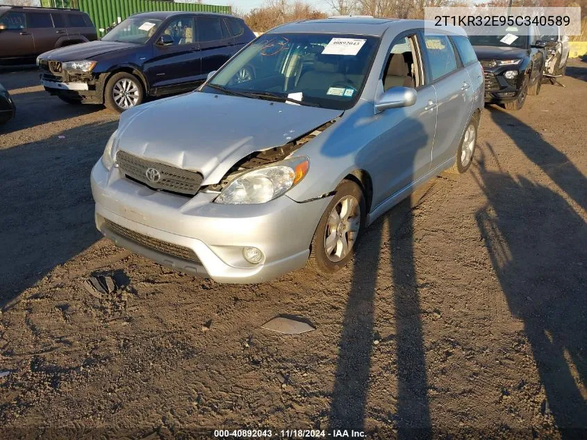 2005 Toyota Matrix Xr VIN: 2T1KR32E95C340589 Lot: 40892043