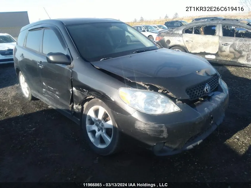 2T1KR32E26C619416 2006 Toyota Corolla Matrix Xr