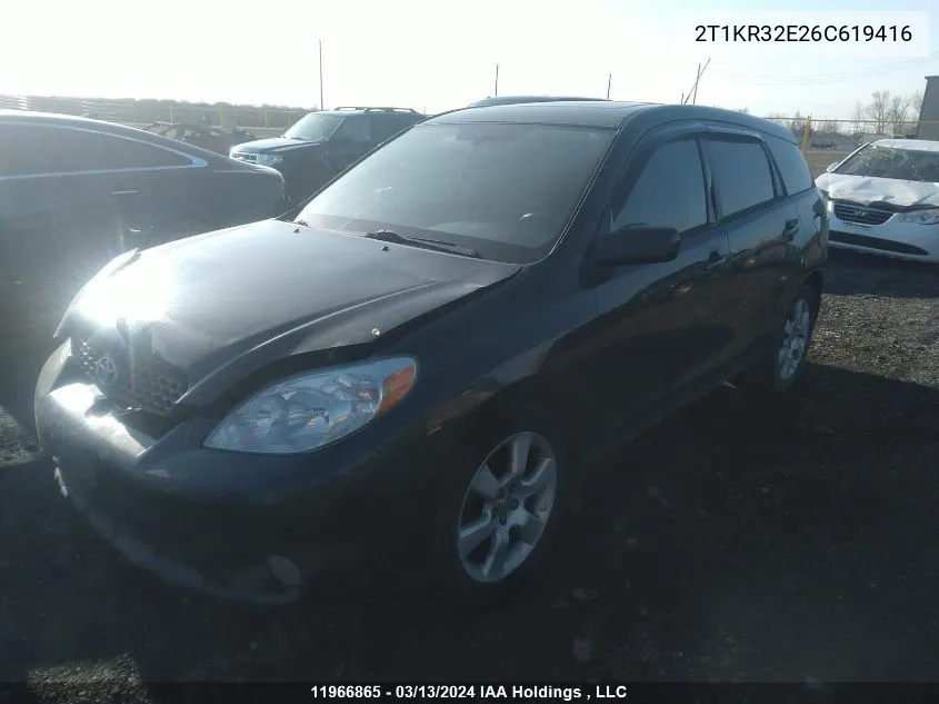 2T1KR32E26C619416 2006 Toyota Corolla Matrix Xr