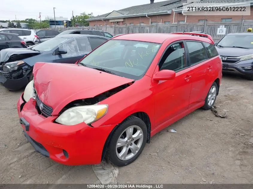 2006 Toyota Corolla Matrix Xr VIN: 2T1KR32E96C612222 Lot: 12084020