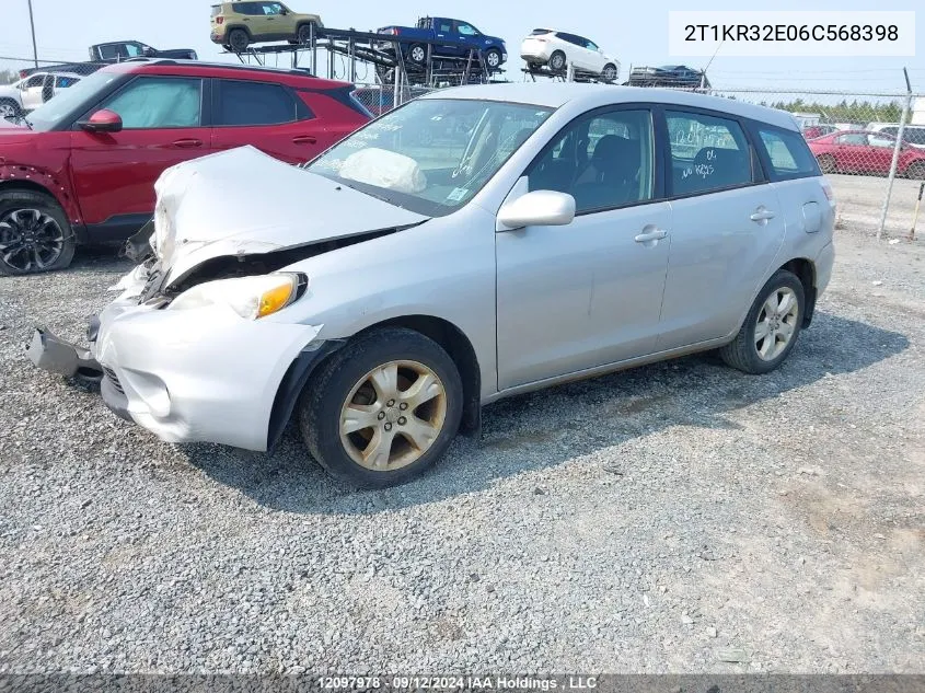 2T1KR32E06C568398 2006 Toyota Corolla Matrix Xr