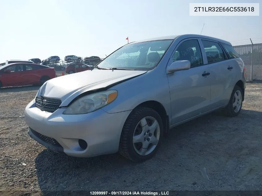 2006 Toyota Matrix Xr VIN: 2T1LR32E66C553618 Lot: 12099997