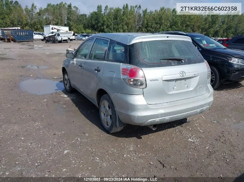 2T1KR32E66C602358 2006 Toyota Matrix Wagon