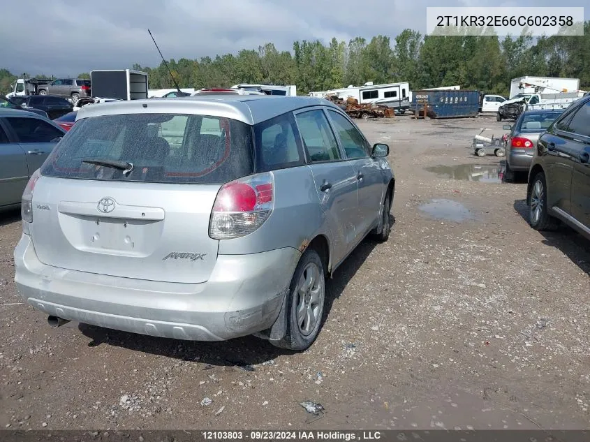 2T1KR32E66C602358 2006 Toyota Matrix Wagon