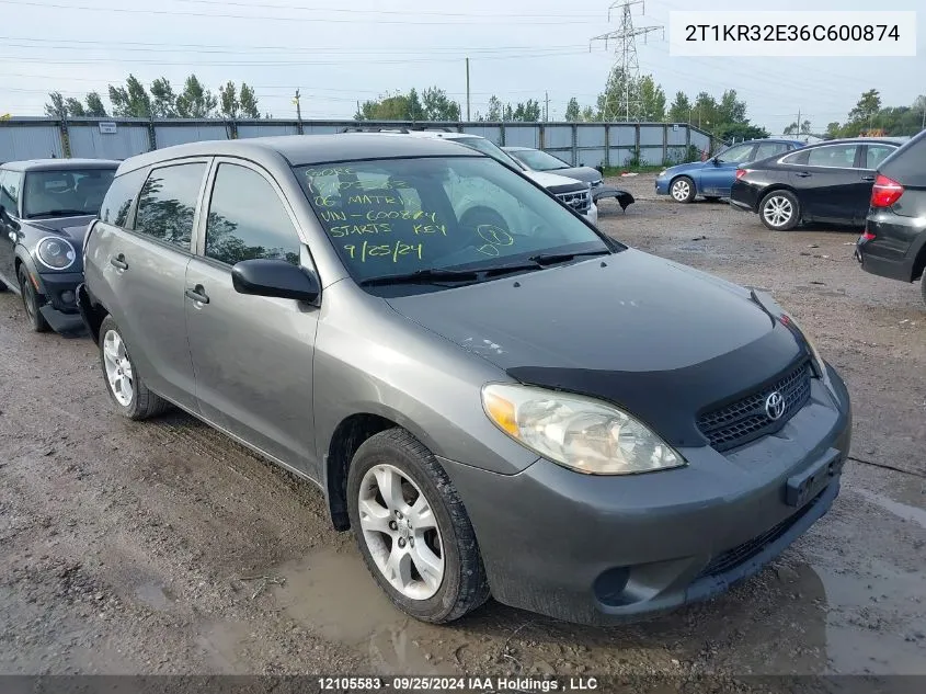 2T1KR32E36C600874 2006 Toyota Matrix Wagon