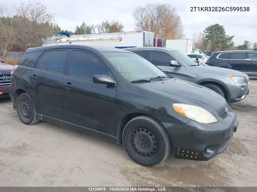 2006 Toyota Matrix Xr/Xrs VIN: 2T1KR32E26C599538 Lot: 12124878