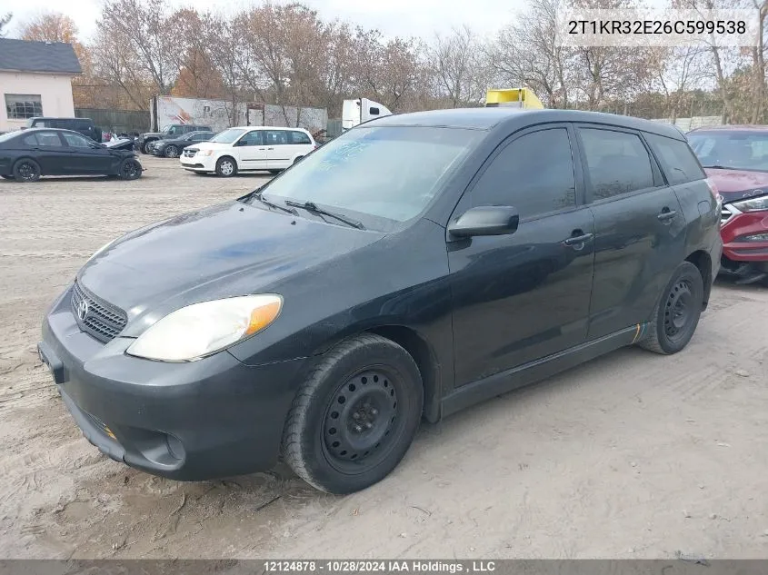 2006 Toyota Matrix Xr/Xrs VIN: 2T1KR32E26C599538 Lot: 12124878