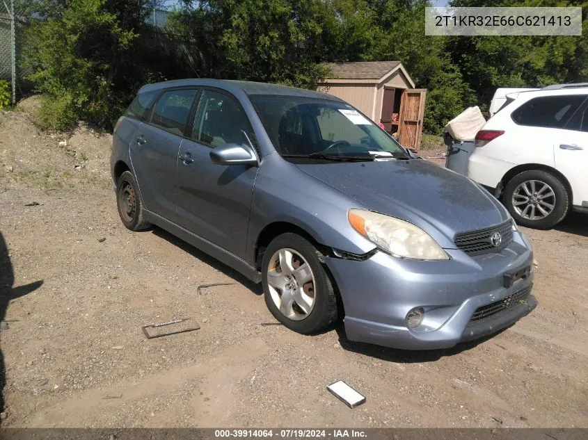 2006 Toyota Matrix Xr VIN: 2T1KR32E66C621413 Lot: 39914064