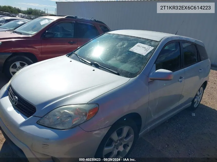 2006 Toyota Matrix Xr VIN: 2T1KR32EX6C614223 Lot: 40230623