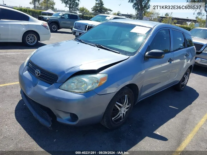 2006 Toyota Matrix VIN: 2T1KR32E36C608537 Lot: 40231281