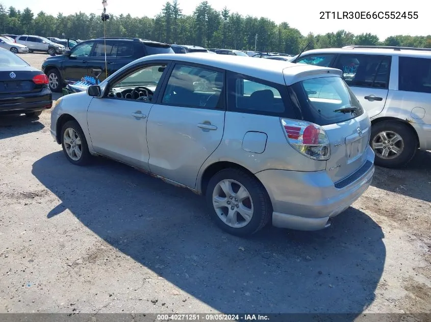 2006 Toyota Matrix Xr VIN: 2T1LR30E66C552455 Lot: 40271251