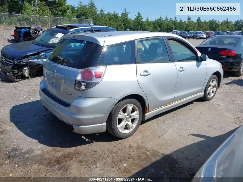 2006 Toyota Matrix Xr VIN: 2T1LR30E66C552455 Lot: 40271251