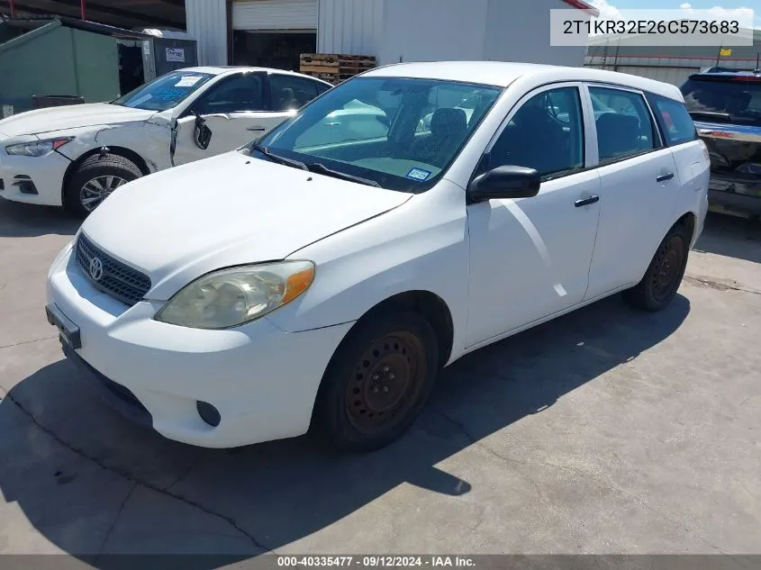 2006 Toyota Matrix VIN: 2T1KR32E26C573683 Lot: 40335477