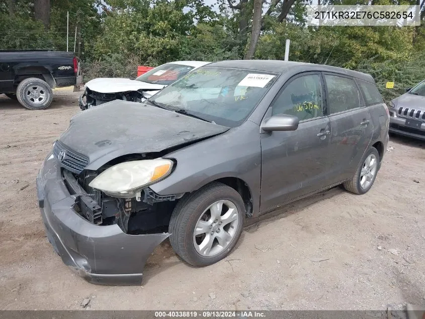 2006 Toyota Matrix Xr VIN: 2T1KR32E76C582654 Lot: 40338819