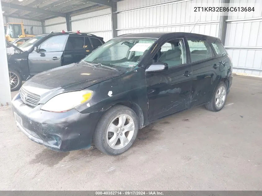 2006 Toyota Matrix Xr VIN: 2T1KR32E86C613684 Lot: 40352714