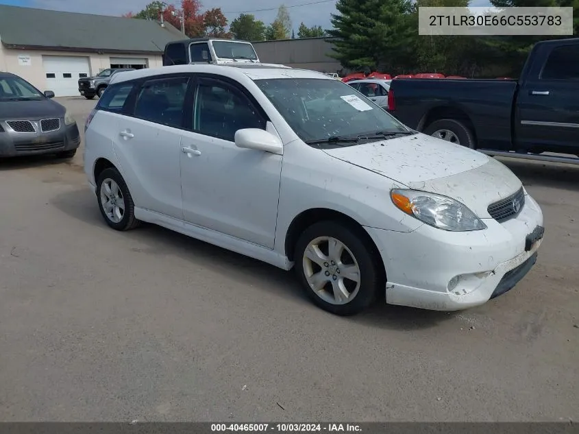 2006 Toyota Matrix Xr VIN: 2T1LR30E66C553783 Lot: 40465007