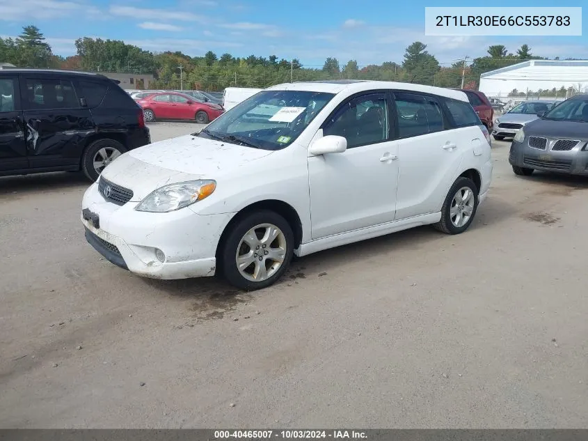 2006 Toyota Matrix Xr VIN: 2T1LR30E66C553783 Lot: 40465007