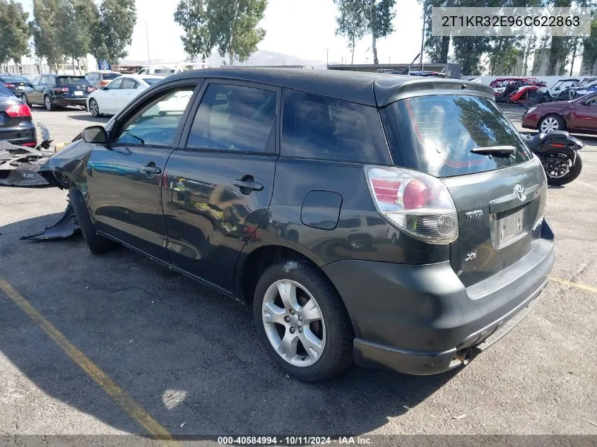 2006 Toyota Matrix Xr VIN: 2T1KR32E96C622863 Lot: 40584994