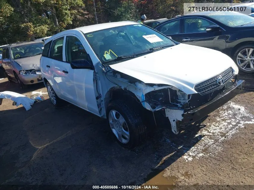 2006 Toyota Matrix VIN: 2T1LR30E66C561107 Lot: 40585686