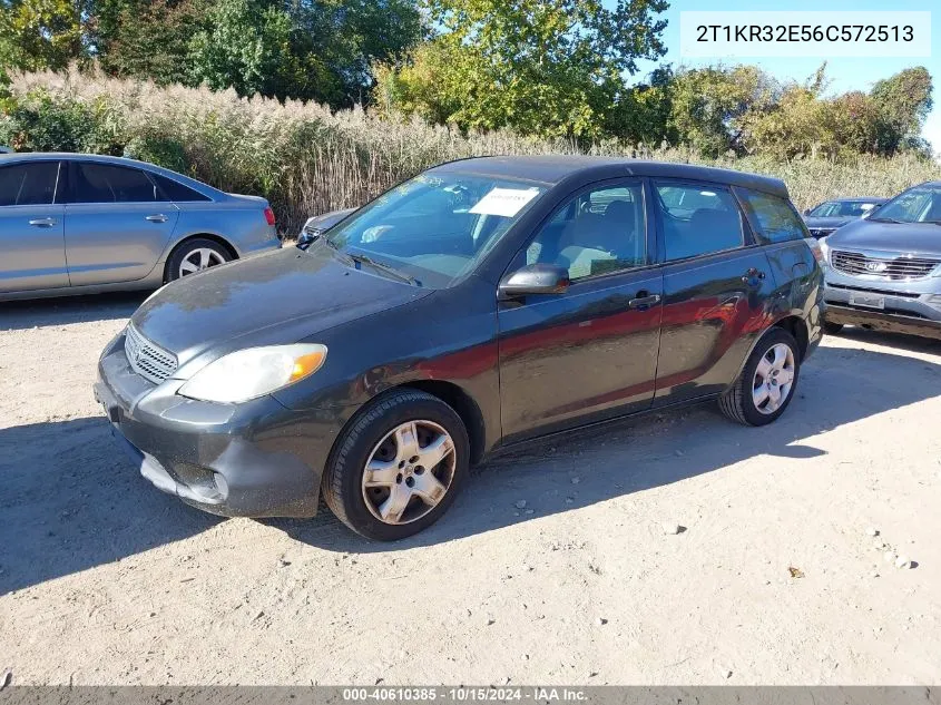 2006 Toyota Matrix VIN: 2T1KR32E56C572513 Lot: 40610385