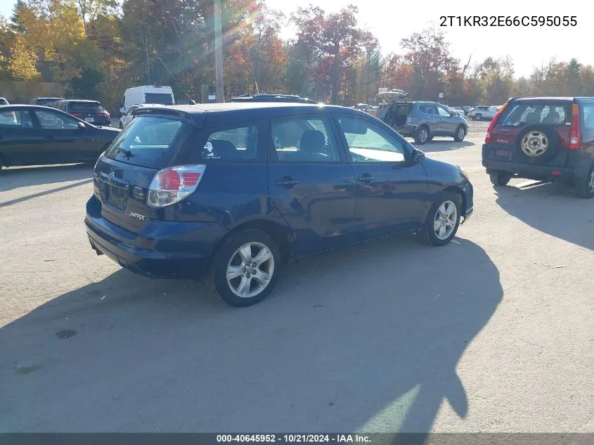 2006 Toyota Matrix Xr VIN: 2T1KR32E66C595055 Lot: 40645952